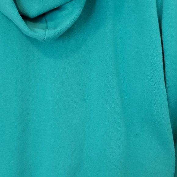 PINK Victoria's Secret Teal Zip Essential Hoodie Size L - Picture 6 of 6